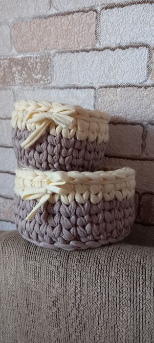 Кошики з трикотажу