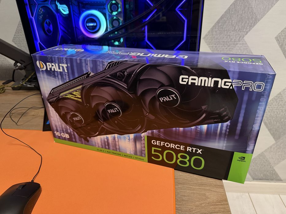 Продам Відеокарту Palit GeForce RTX 5080 GamingPro V1 офіційна, гарантія рік