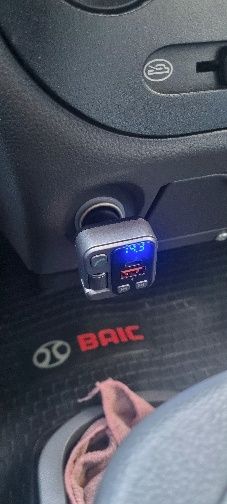 Transmissor FM Bluetooth 5.3 para Carro com Som Estéreo