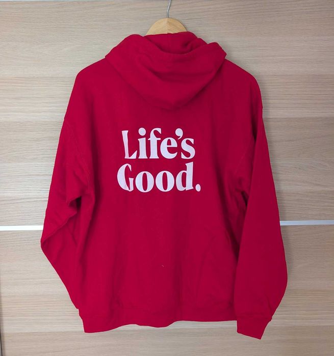 ACEITO TROCAS | Novo Hoodie Vermelho LG “Life’s Good” (Keya) Tamanho M