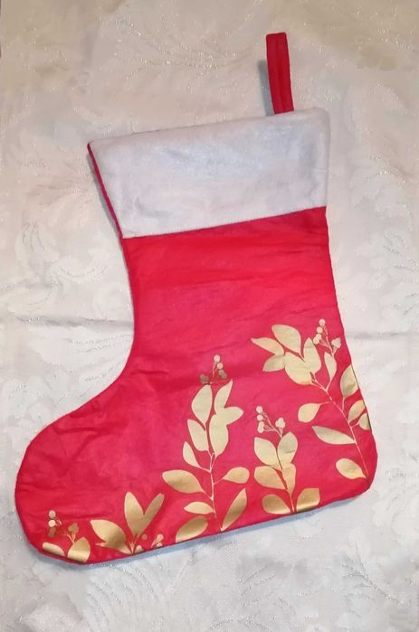 Новогодний Носок для упаковки подарка декор Ив Роше Yves Rocher
