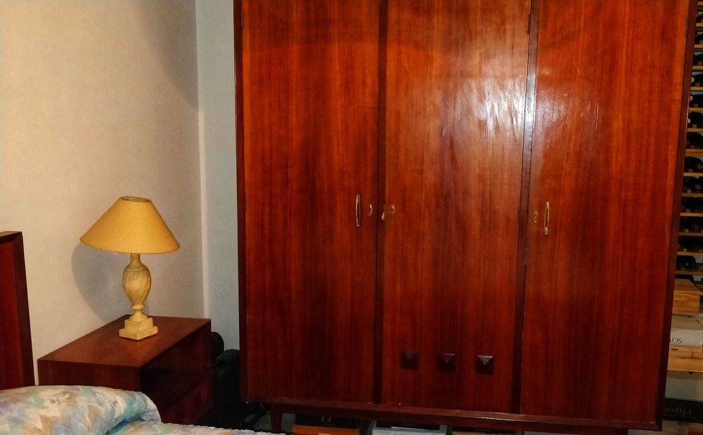 Quarto vintage Queen Anne completo - móveis nunca restaurados