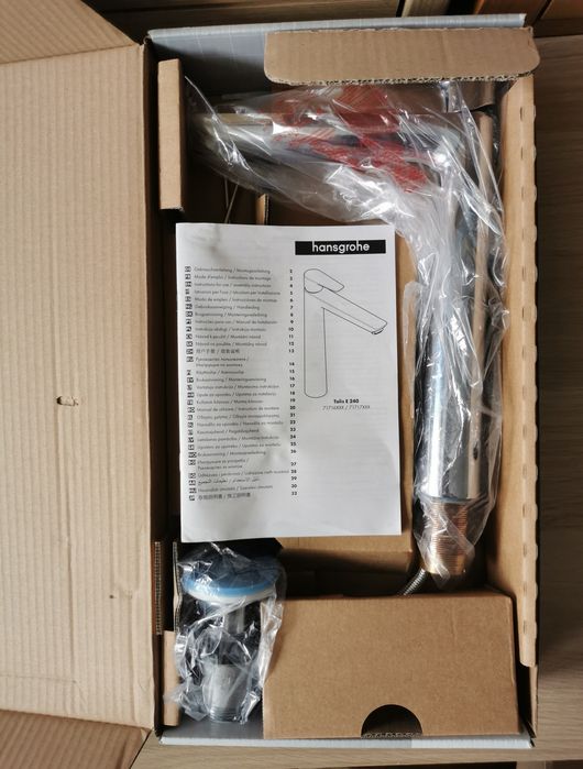 hansgrohe Talis E bateria umywalkowa 240 z podwyższonym korpusem chrom