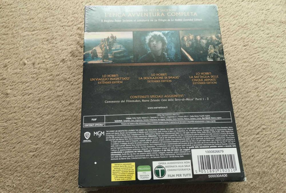 Trylogia HOBBIT lektor blu-ray