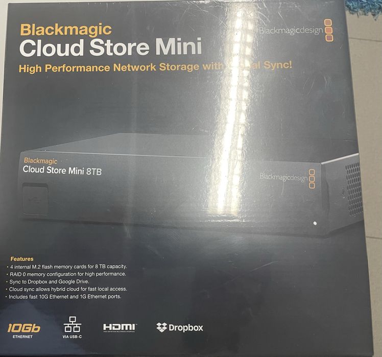 Blackmagic Cloud Store Mini 8TB — Novo / Selado
