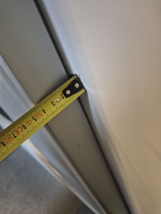 Duże lustro w klasycznej srebrnej ramie  220cm x 120cm