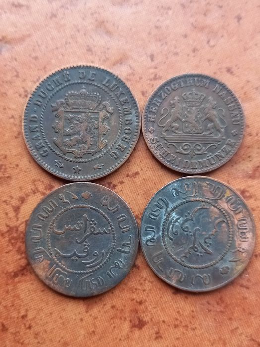 Zestaw starych  monet 4 szt.