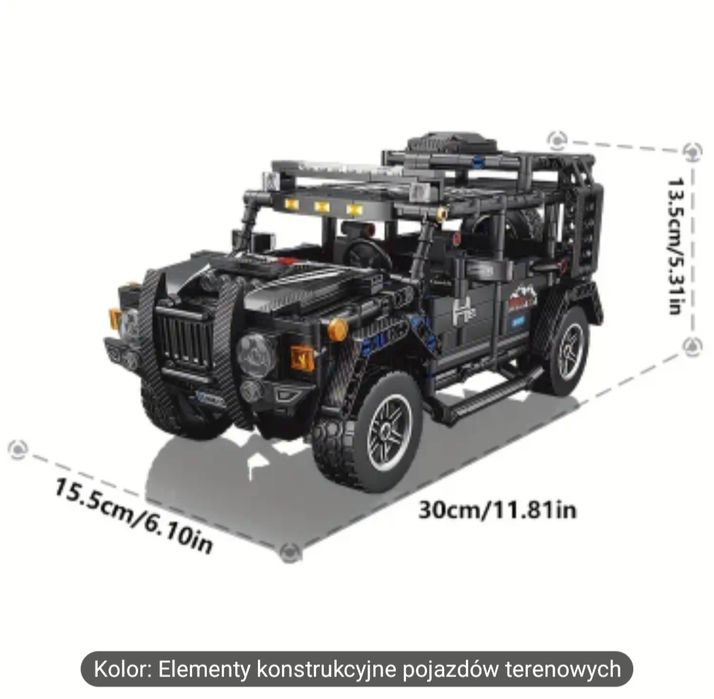 Auto Samochód Terenowy, nie Lego
– klocki kom
