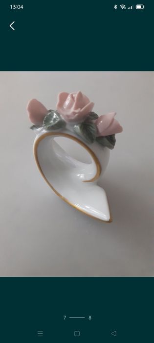 Serwetniki kolekcjonerskie porcelanowe.