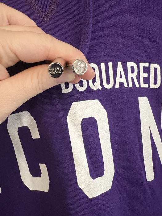 Dsquared2 Purple Hoodie with Icon Graphic