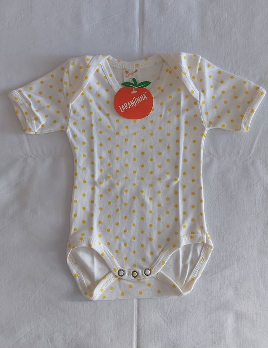 Lote 2 artigos de bebé | 1-3m | Laranjinha | NOVOS