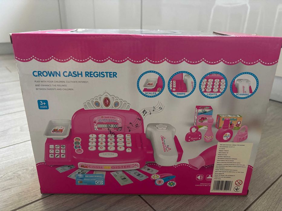 Каса / касовий апарат для дівчинки зі світло-звуковими ефектами
