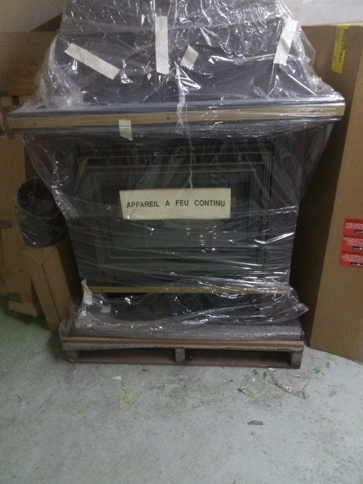 Fogão de sala completo a lenha