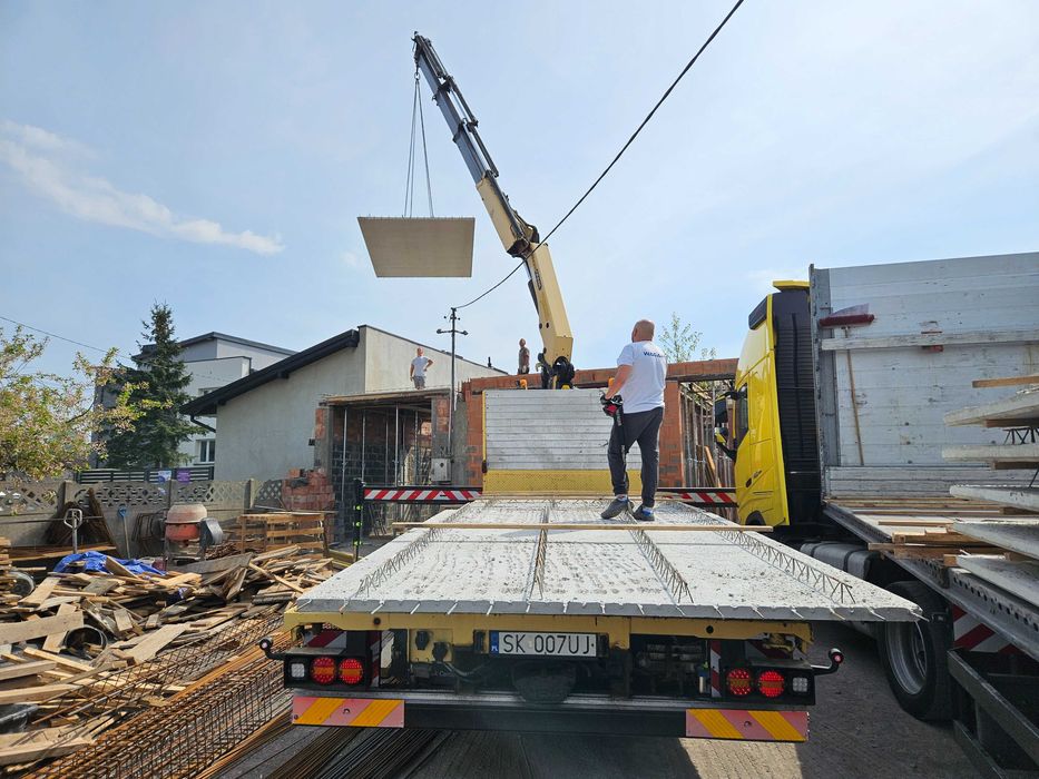 Usługi transportowe HDS transport maszyn kontener laweta dźwig TANIO
