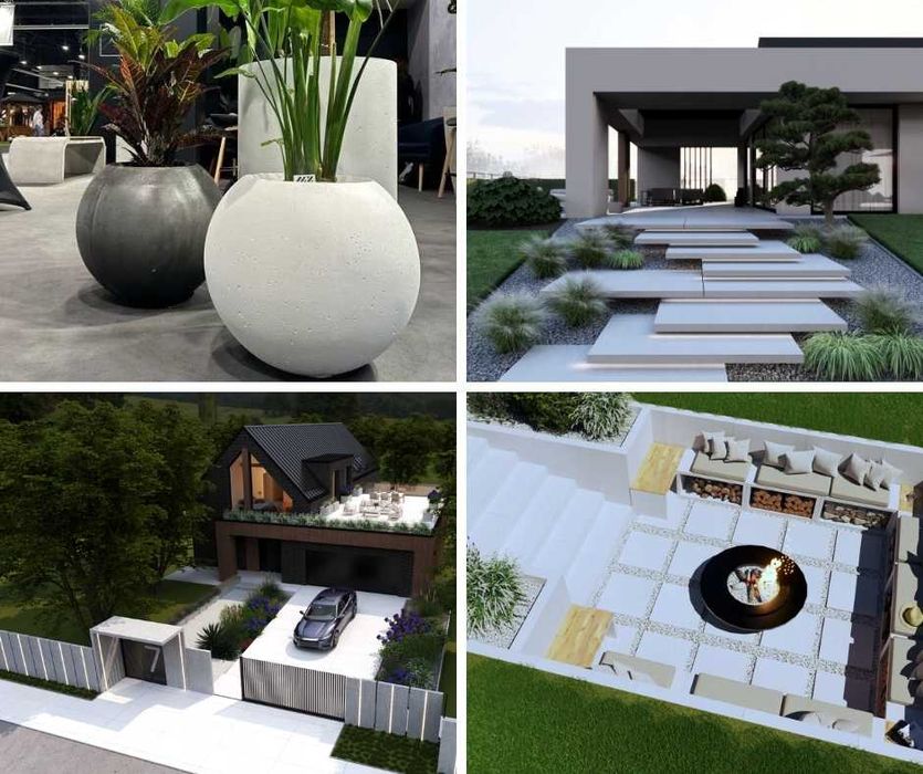 Lewitujące schody betonowe | beton architektoniczny | schody ogrodowe