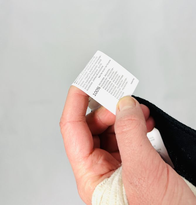 Czarne legginsy w subtelne cętki S 36