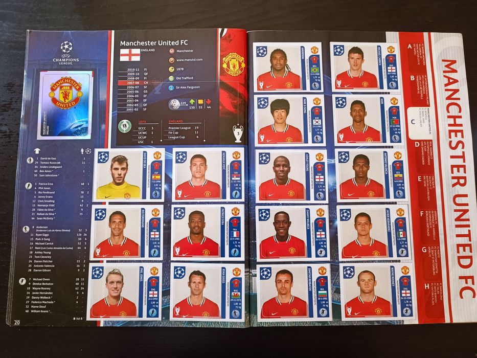 Caderneta futebol Champions 2011/2012 completa