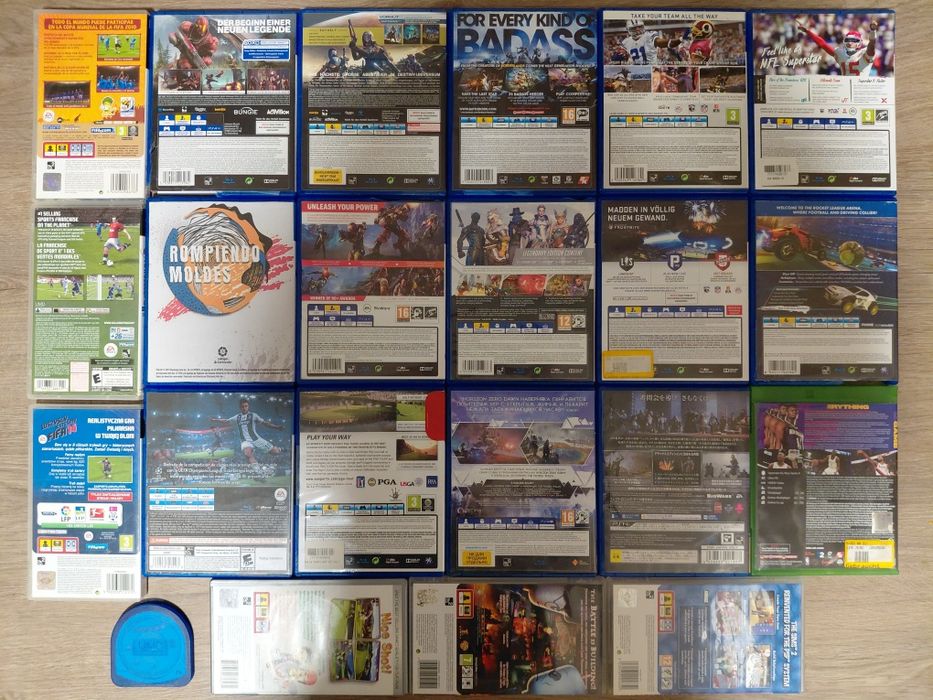 Лот 21 ігор для sony PSP, PS4 Destiny, Horizon, Overwatch, Fifa 20 19, Madden