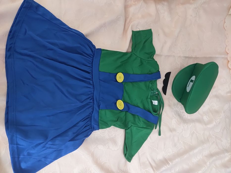 Kostium przebranie bajka Mario i Luigi dwie części rozmiar 122