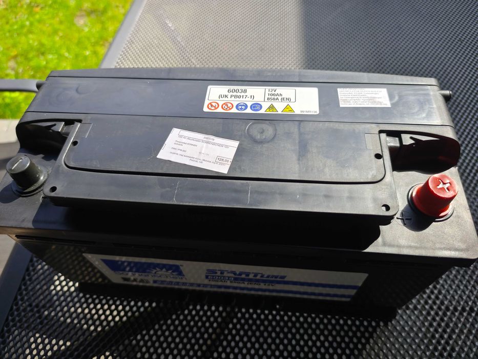 Prawie nowy akumulator 12 V, 100 Ah, 850 A