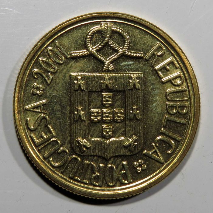 Moeda Republica Portuguesa - 5 Escudos 2001 em BNC