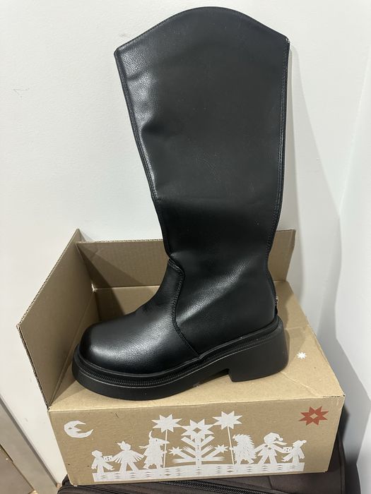 Жіночі чорні чоботи, демісезонні