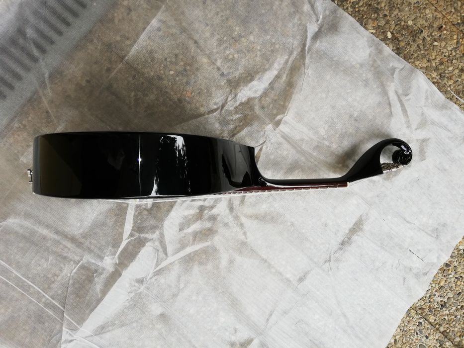 Guitarra portuguesa de fado de Lisboa preta + kit