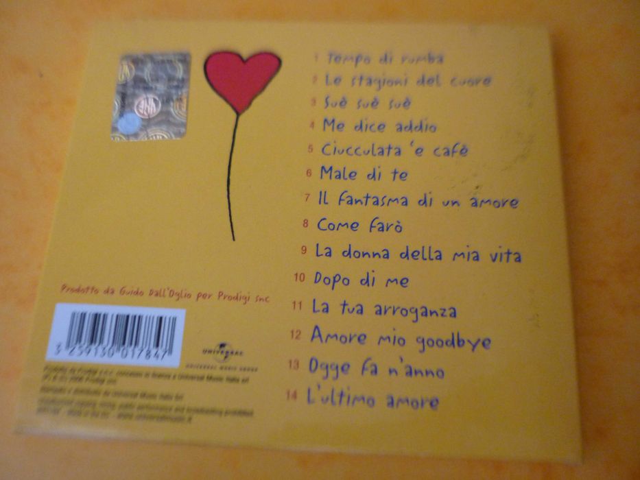 Płyta CD Mariano Apicella "L'ultimo Amore" (Silvio Berlusconi)
