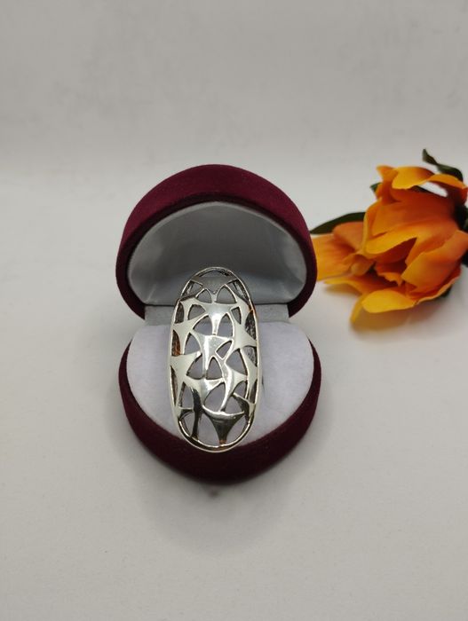 Srebrny pierścionek, próba 925, rozmiar 18