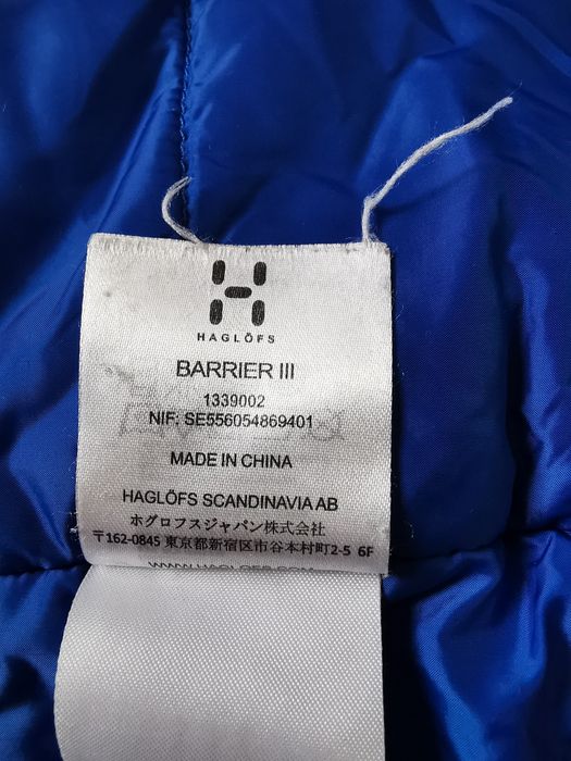 Haglofs Barrier III Pertex Classic Eco kurtka ocieplana L