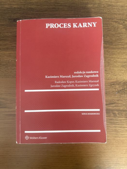 Proces karny, red. J. Zagrodnik