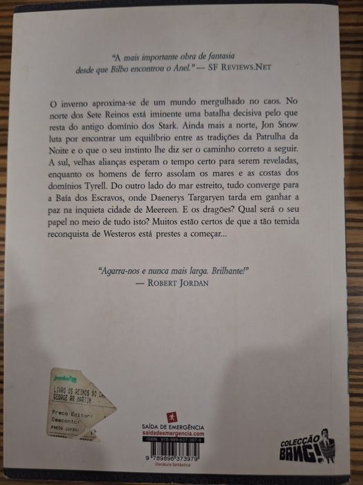 Livro George RR Martin - Os reinos do Caos (Livro Dez)