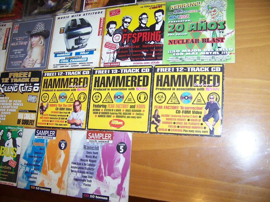 30 cds de heavy metal e rock