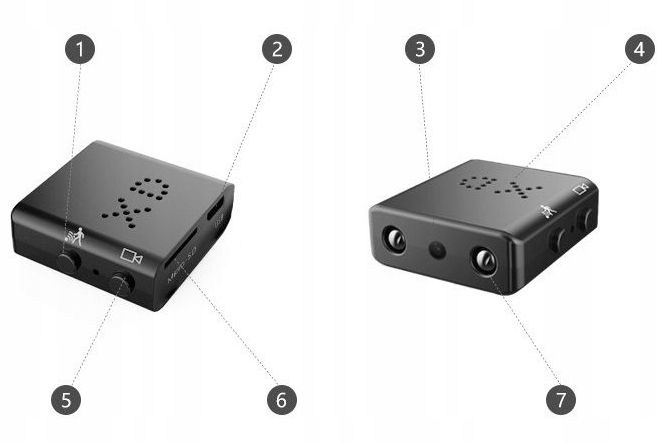 Mini Kamera USB Mk Xd DVR Full HD 1920x1080 do Monitoringu