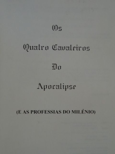 Os Quatro Cavaleiros do Apocalipse de Moshé Castiel