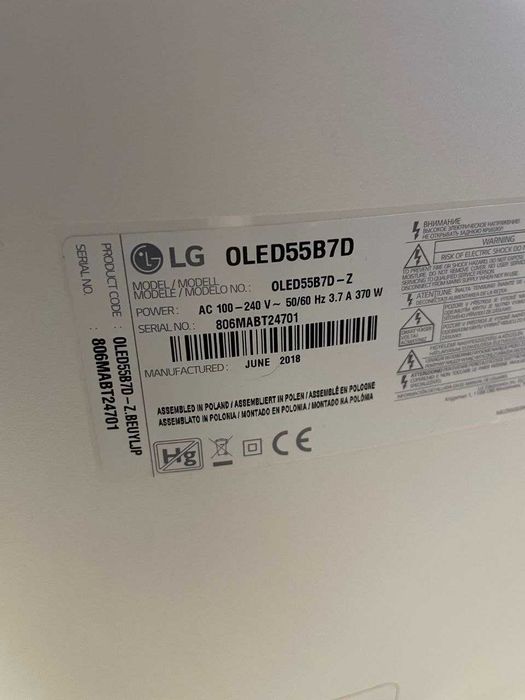 55" 120Гц OLED LG Звук 40Вт Смарт Український 55C7 з Німеччини Уцінка