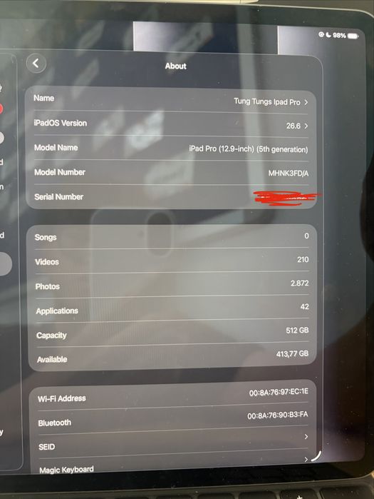 Ipad m1 pro 12.9 inch plus magic keyborad i apple pencil 2nd gen