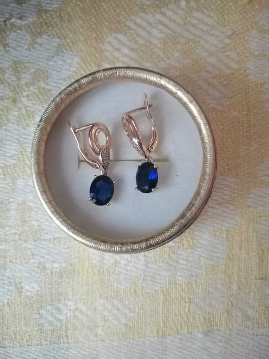 Сережки xuping з камнем