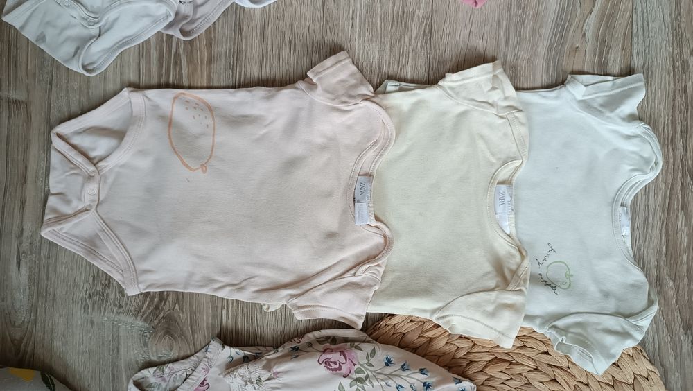 Duży komplet body hm Zara lupilu 74