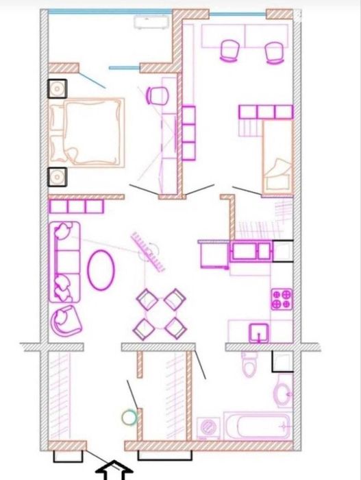 Прямой Вид на МОРЕ! 67 метров для счастливой жизни! Олимпийский