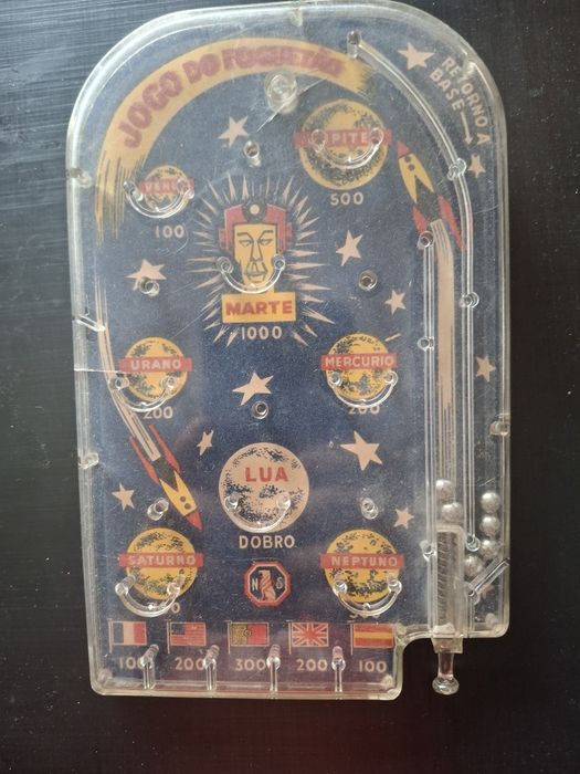 Brinquedo especial antigo português flippers anos 60 70
