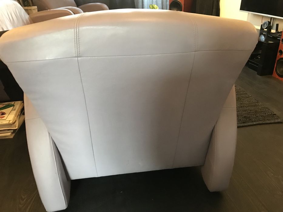 Sofa skórzana+2fotele firmy kler wypoczynek wrzos fiolet komplet skóra