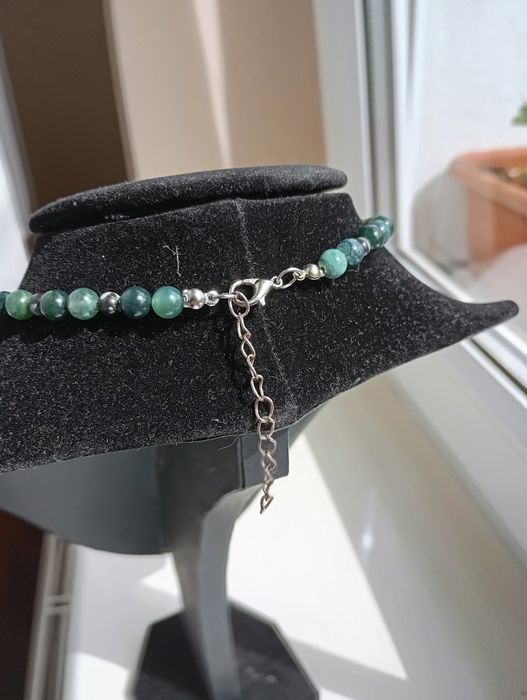 Gotycki naszyjnik, biżuteria handmade z kamieni i zawieszek