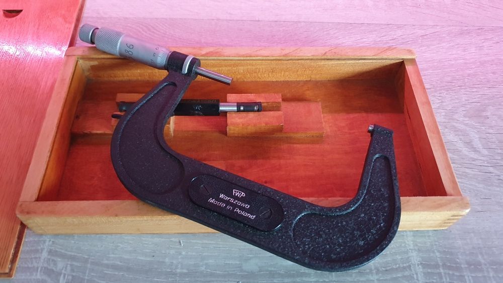FWP VIS Mikrometr 100-125 mm 0.01 Kl.1 | Nieużywany. Kontrola techniczna. Stan kolekcjonerski.