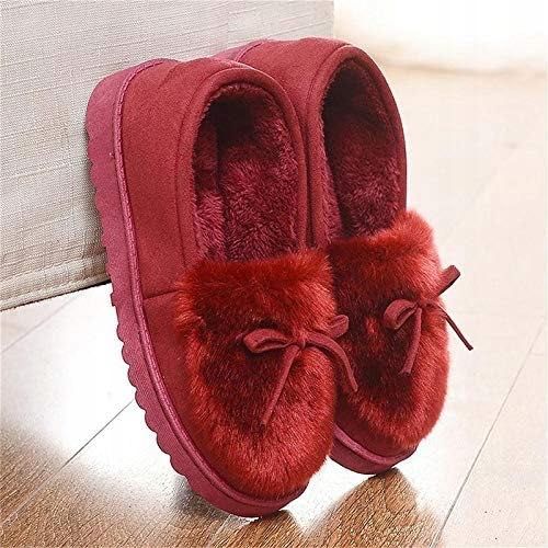 Ciepłe kapcie damskie czerwone r.40