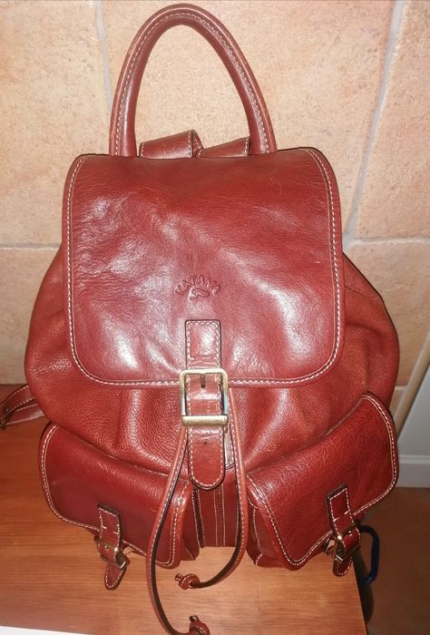 Mochila em Pele (Castanho)