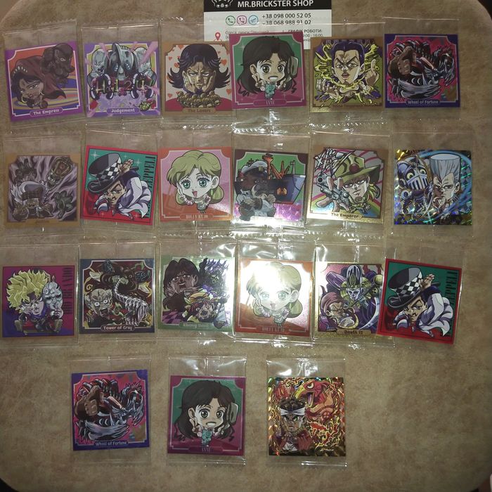 Карточки наклейки стикеры ДжоДжо Человек-бензопила jojo chainsaw man