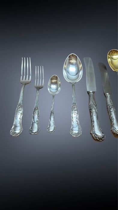 Антикварне столове срібло срібні столові прибори столовое серебро