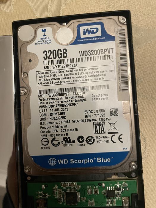 Disco Rígido WD Scorpio Blue