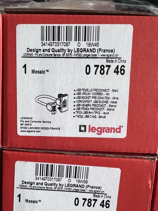 Tomada Pré-conectorizada USB legrand 078746